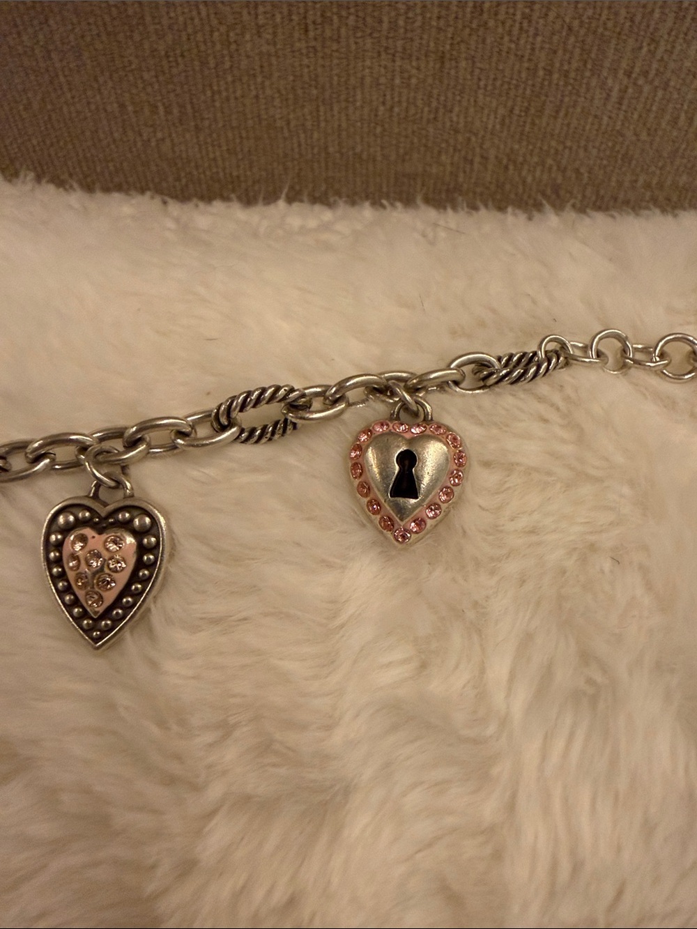 Brighton pink heart charm bracelet - Picture 5 of 8